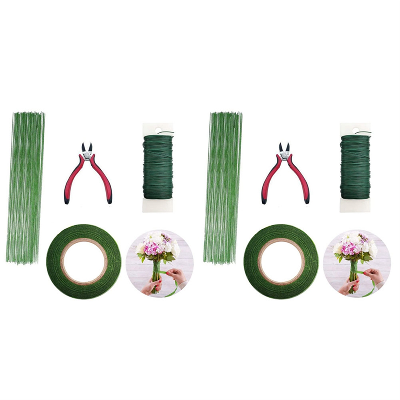 Wire Stem Florist - ABRW-2X Werkzeugsatz für Blumenarrangements, Blumenband, Stielwickel,