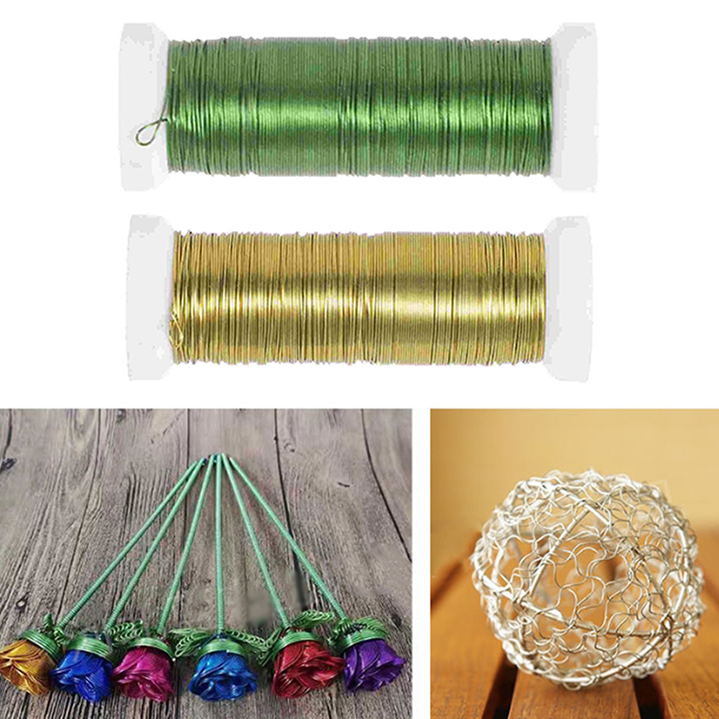 Wire Stem Florist - 1 Stück 30M Basteldraht Floristendraht DIY