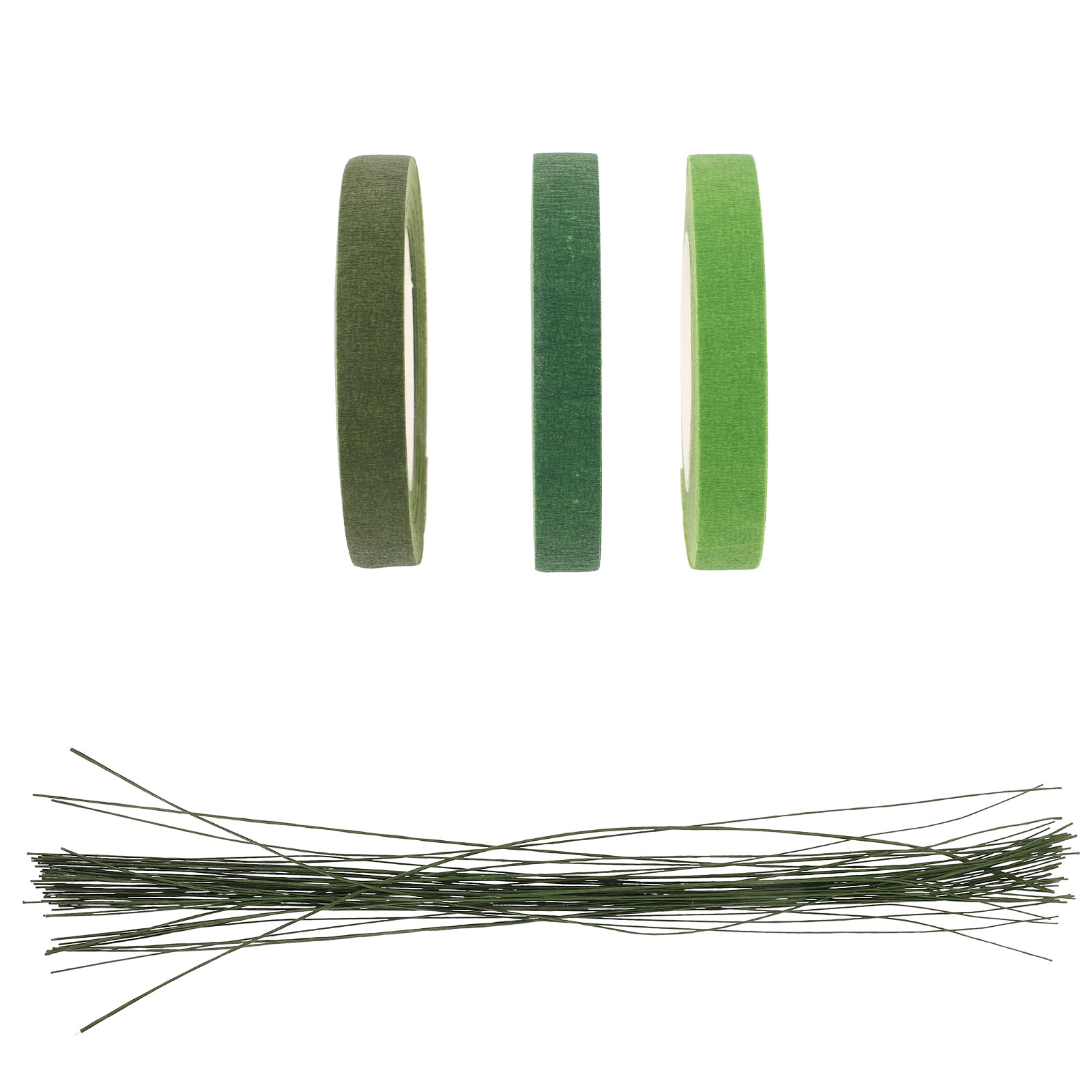 Wire Stem Florist - 1 Set Blumenstielband und Metalldraht-Set DIY