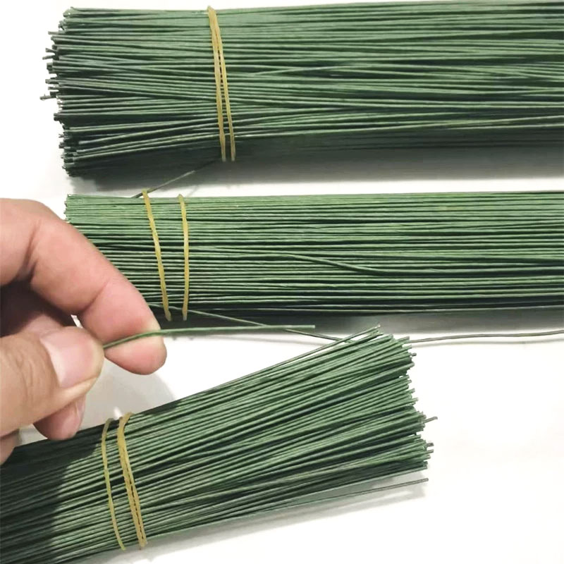 Wire Stem Florist - 100 Stück Blumendraht, hochwertiger, mit Papier