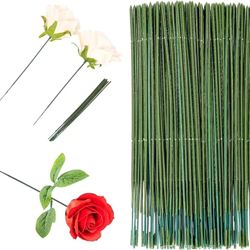 100 Stück Blumenstiel, künstli – Wire Stem Florist Bewertung und Preis
