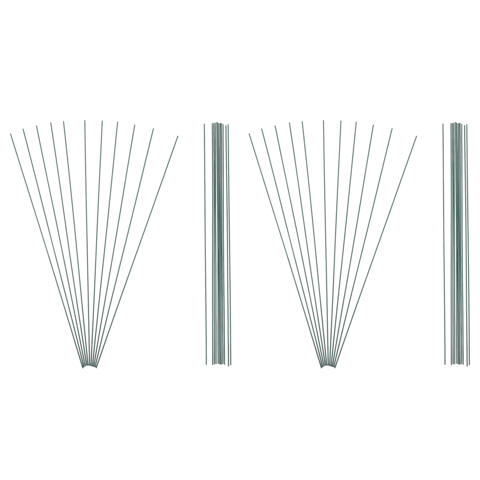 180 Stück 40 cm grüner Blumens – Wire Stem Florist Bewertung und Preis