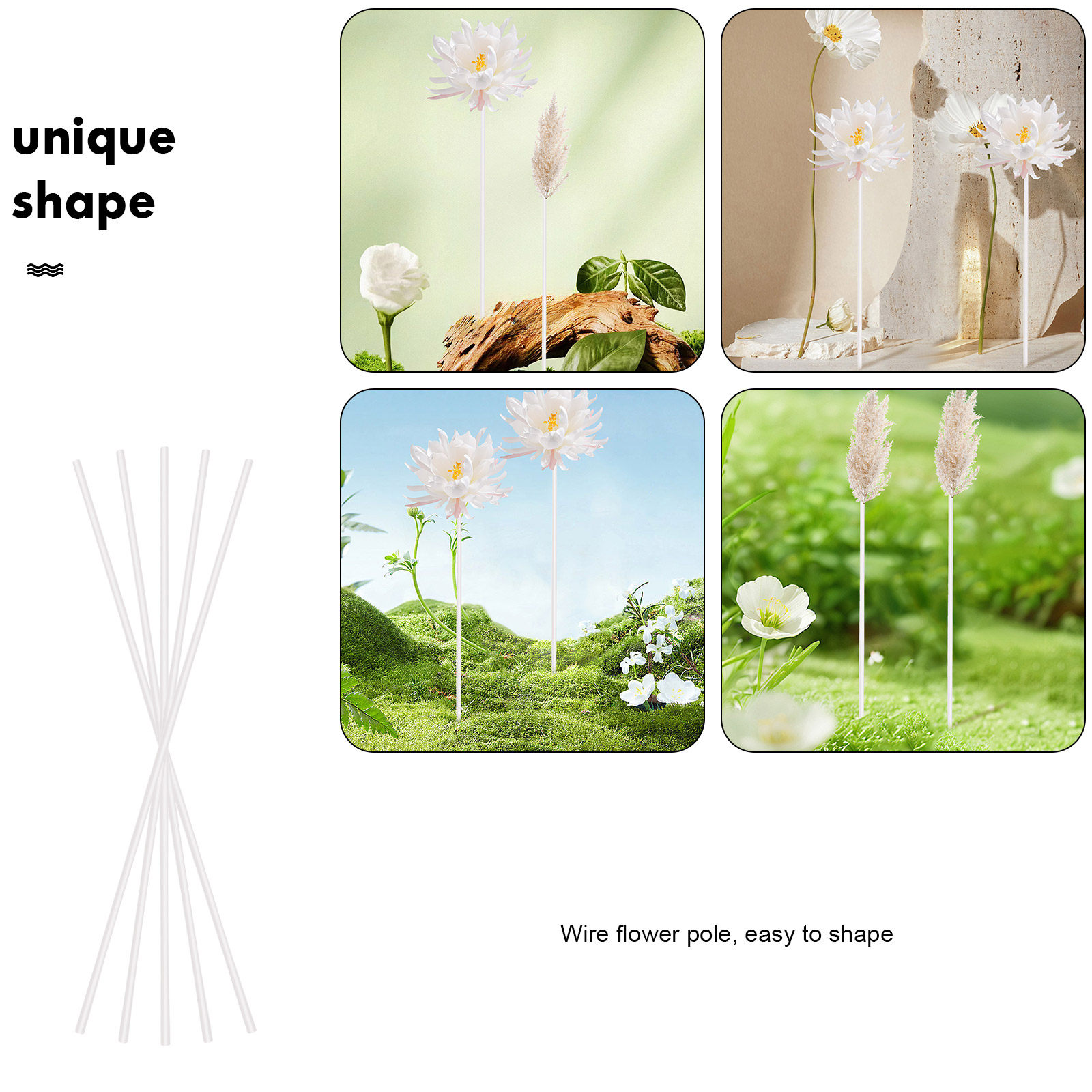 40 Stück Eisen-Blumendrähte zu – Wire Stem Florist Bewertung und Preis