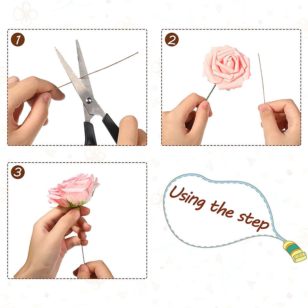 50 Stück/Los 26 #   0,45 mm Bl – Wire Stem Florist Bewertung und Preis