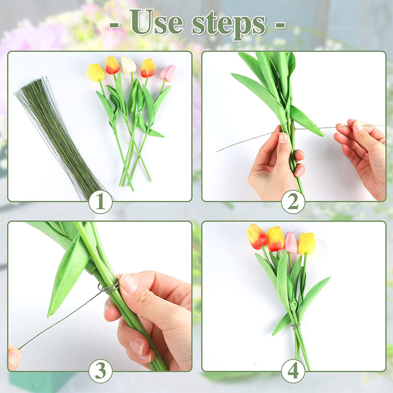 100 Stück Blumendraht, hochwer – Wire Stem Florist Bewertung und Preis